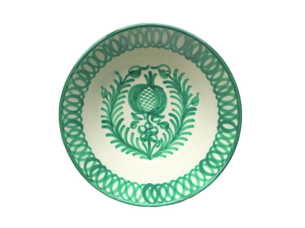 Spanish Ceramic Lebrillo Small Bowl with Pomegranate Design