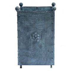 Traditional Georgian Style Handcrafted Galvanised Steel Planters with Tudor Rose Decor