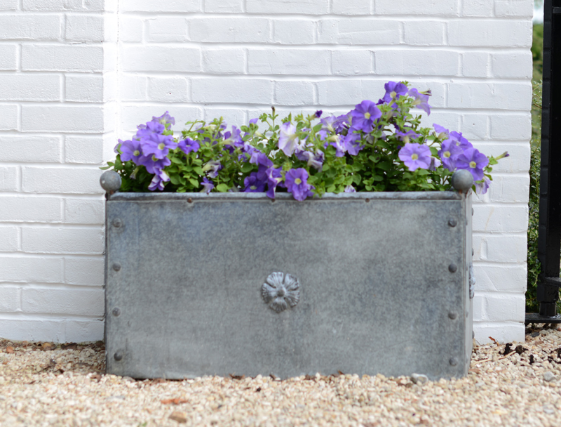 Traditional Georgian Style Handcrafted Galvanised Steel Trough Planter