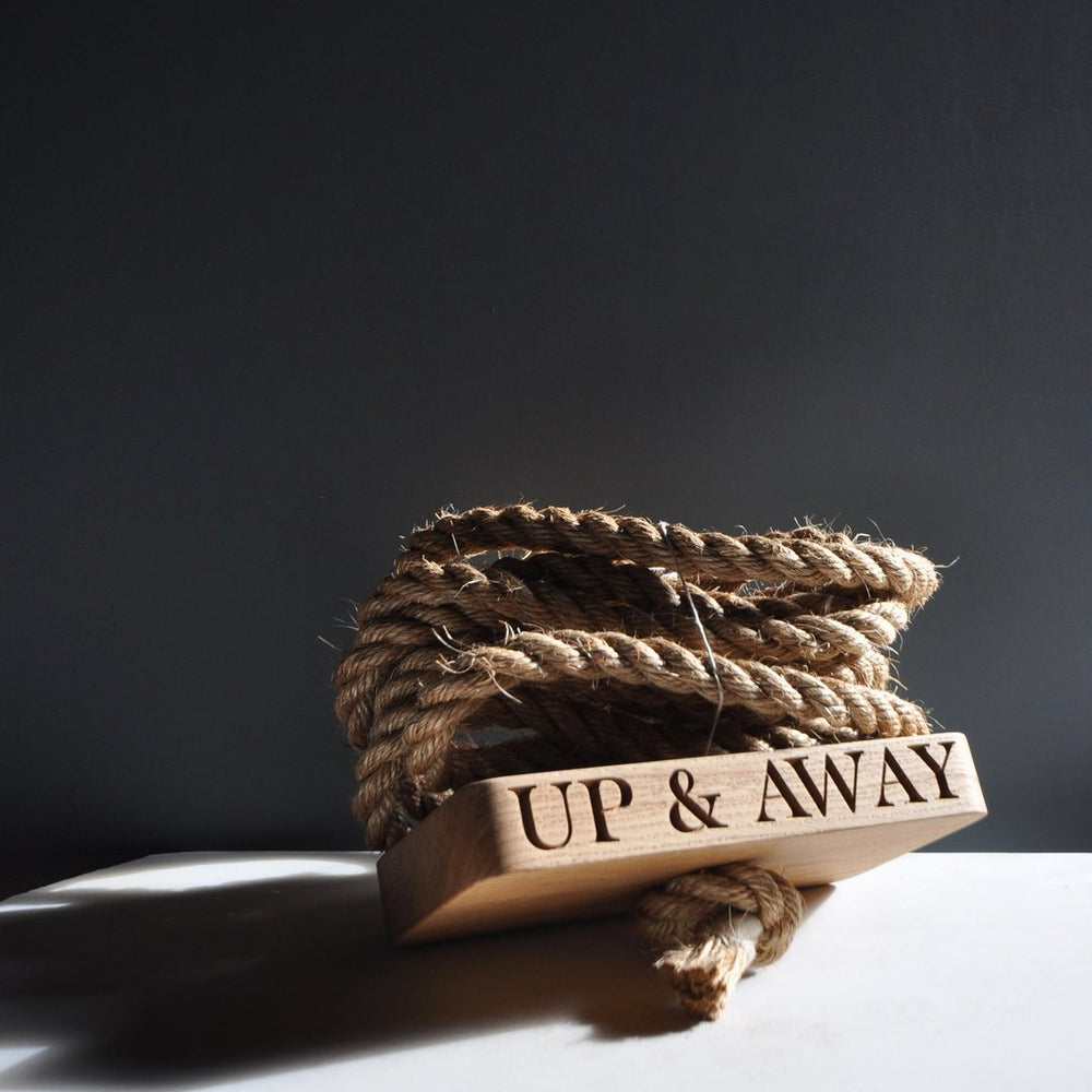 Solid Oak Personalised Single Swing | Oak & Rope Company