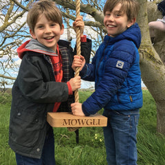 Solid Oak Personalised Single Swing | Oak & Rope Company