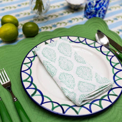 Green Scalloped Quilted Placemat