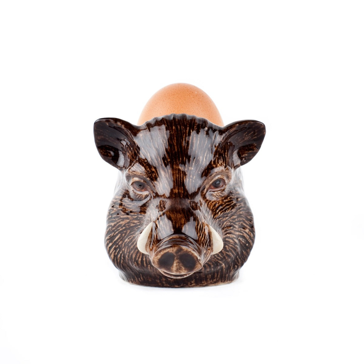 Wild Boar Face Egg Cup Quail Ceramics