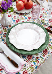Wildflower Tablecloth- Pink, Red & Teal Floral Tablecloth | Cass By JJ